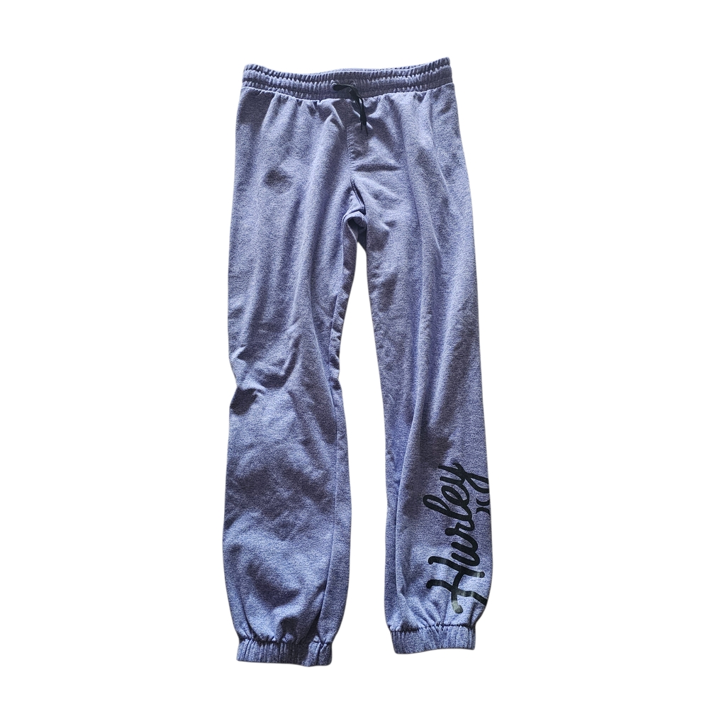 Hurley Youth Jogger Sweatpants Heather Blue Logo Size L 12–13